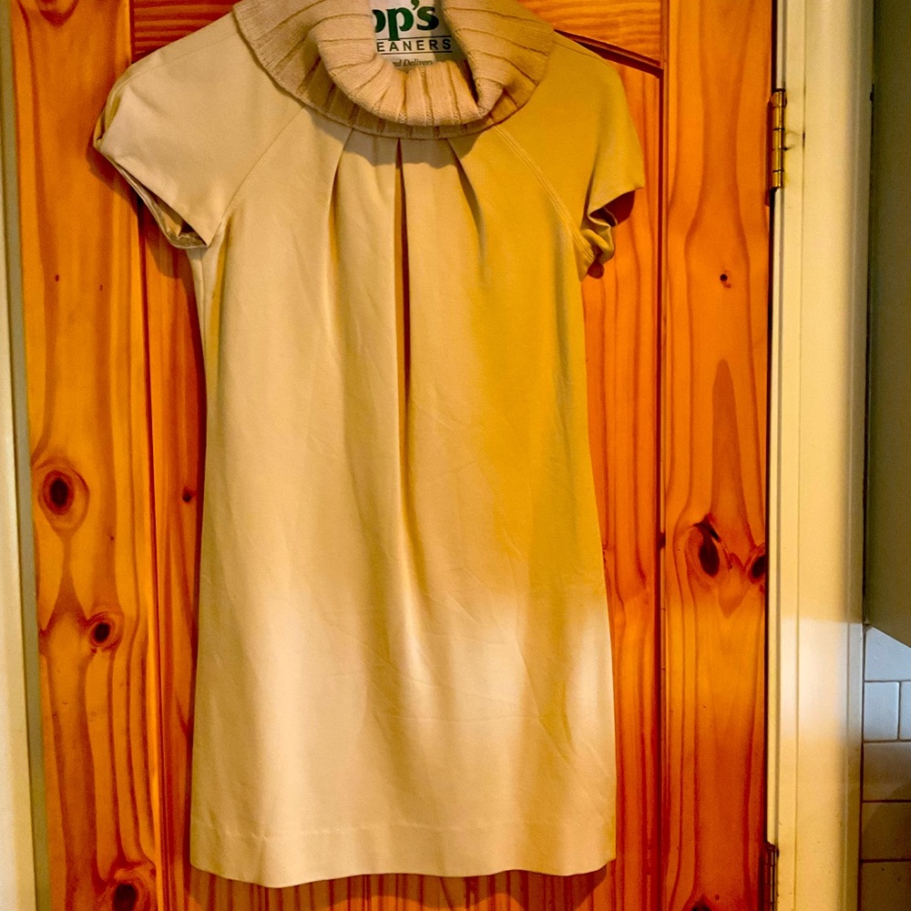 Mock turtle neck dress